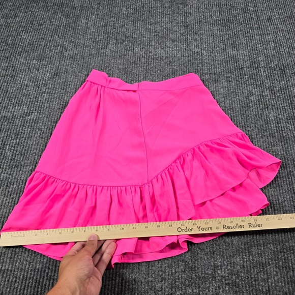 Lilly Pulitzer Skirt Womens Size 2 Cosmic Pink Nessa Ruffled Wrap Skirt Tennis - Picture 6 of 8
